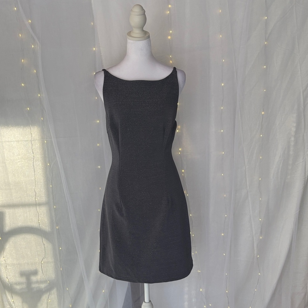 XOXO Black Mini Dress with Scoop Neck size 6